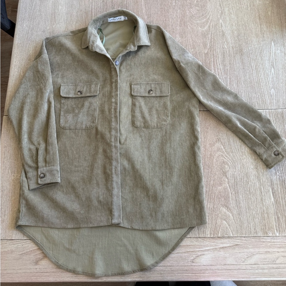 Petal & Pup Corduroy Shirt Jacket